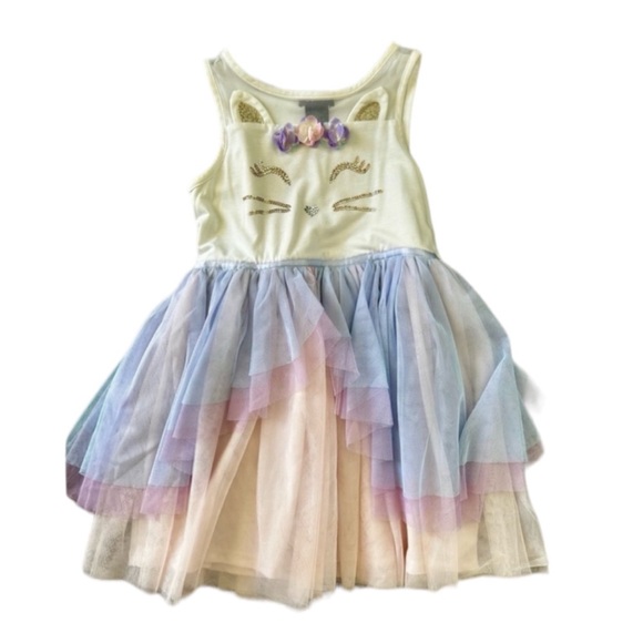 Zunie Girls Glittery Cat Tutu dress - Picture 2 of 6